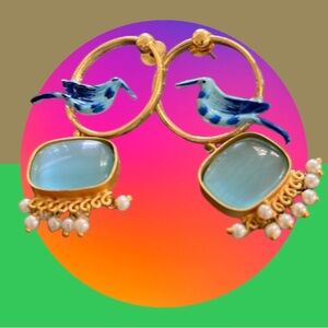 Unique Bird Dangle Earrings